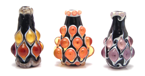 genie bottle glass beads lori greenberg