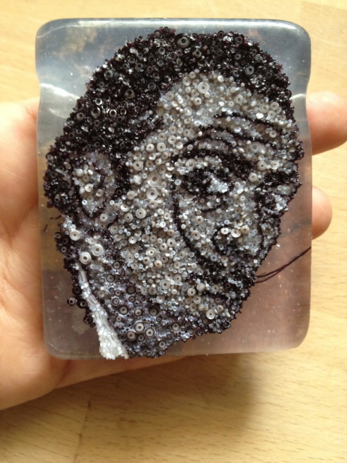 Salvador Dali glass Micro Mosaic