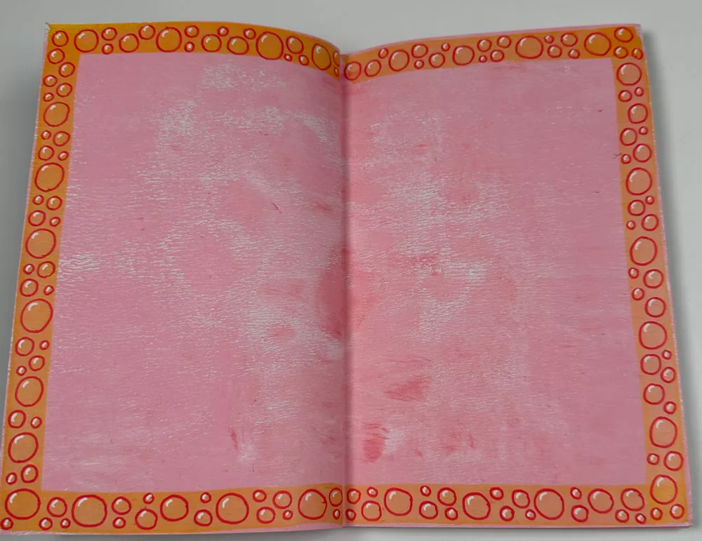 hand painted art journal